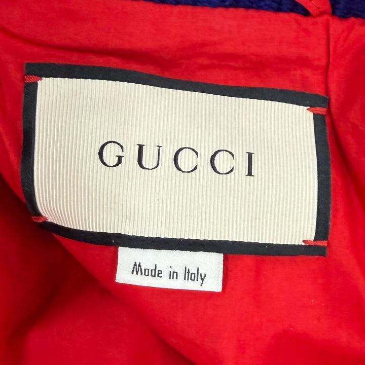 極美品★GUCCI グッチ 481483 ロゴZIP メタリック ラムレザー ボンバージャケット ピンク 36 イタリア製 正規品 レディース ハンガー付
