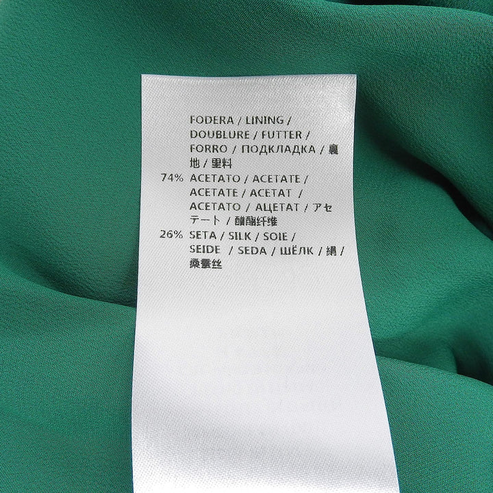極美品▲GUCCI グッチ 415312 コットン100％ 総レース シェリーライン スカート グリーン 36 イタリア製 正規品 レディース ハンガー付き
