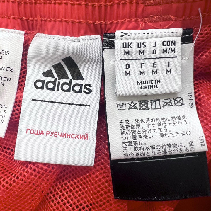 極美品▲adidas GOSHA RUBCHINSKIY アディダス ゴーシャラブチンスキー ナイロンパンツ トラック パンツ レッド M 正規品 メンズ
