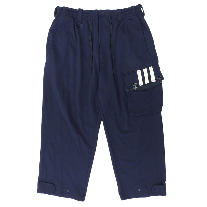 極美品▲Y-3 adidas ワイスリー アディダス トライプス ワイドジョガーワークパンツ カーゴパンツ ネイビー S 正規品 メンズ