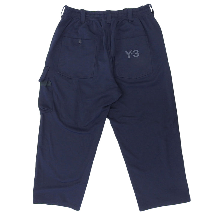 極美品▲Y-3 adidas ワイスリー アディダス トライプス ワイドジョガーワークパンツ カーゴパンツ ネイビー S 正規品 メンズ