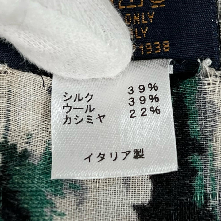 極美品▲LOUIS VUITTON ルイヴィトン MP1938 エトール・ストーム シルク カシミヤ ストール イタリア製 正規品 レディース 保存袋付き