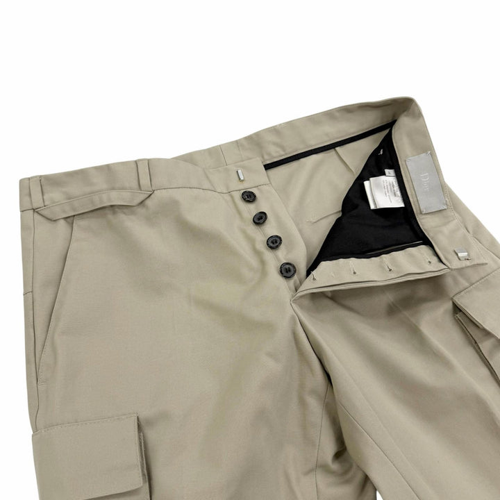 極美品□Dior HOMME ディオールオム ヴィンテージ 3EH1015284 2003年 エディスリマン ストリップ期 カーゴパンツ 46 イタリア製 正規品