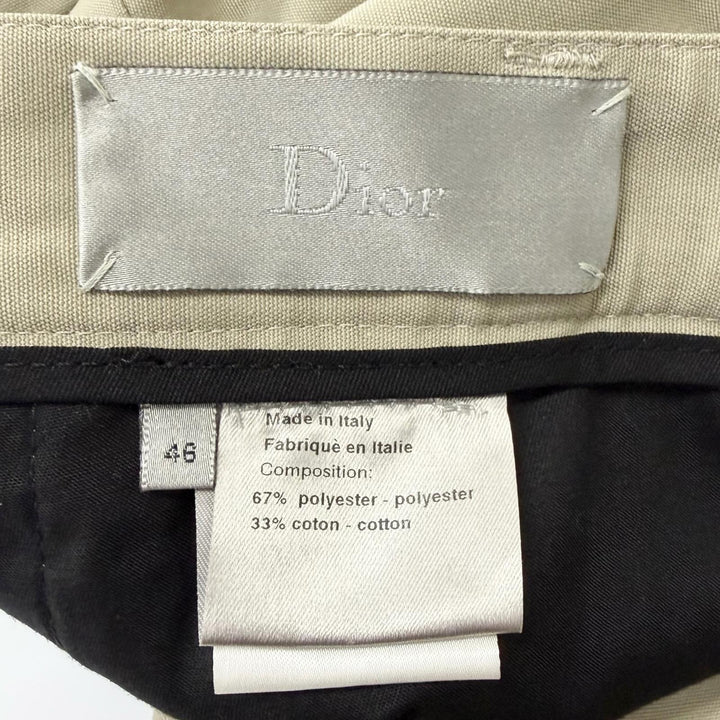 極美品□Dior HOMME ディオールオム ヴィンテージ 3EH1015284 2003年 エディスリマン ストリップ期 カーゴパンツ 46 イタリア製 正規品
