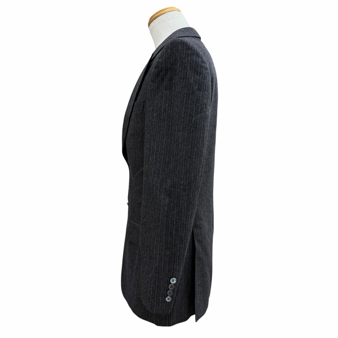 良品▼Yves Saint Laurent rive gauche イヴサンローランリヴゴーシュ ヴィンテージ 100314 トムフォード期 ストライプ柄 シングルスーツ