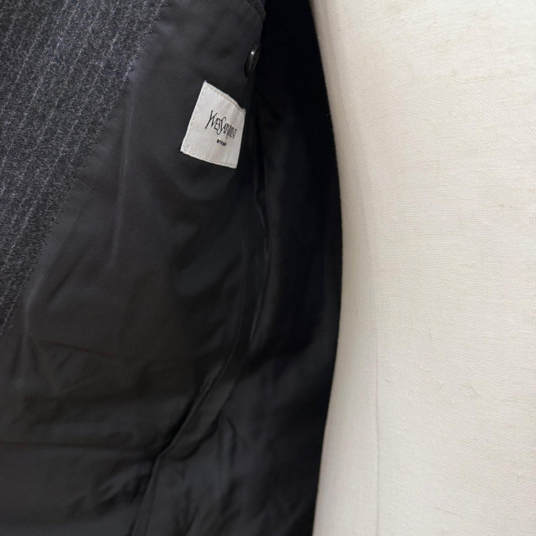 良品▼Yves Saint Laurent rive gauche イヴサンローランリヴゴーシュ ヴィンテージ 100314 トムフォード期 ストライプ柄 シングルスーツ