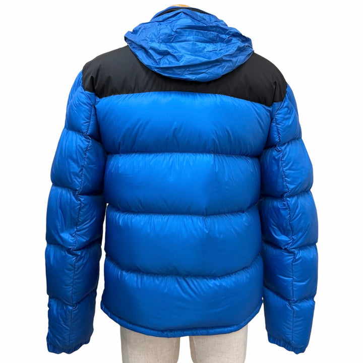 未使用品□MONCLER モンクレール 2022年製 PEUPLIER GIUBBOTTO フード入り ダウンジャケット ブルー 3 国内正規品 メンズ ハンガー付き