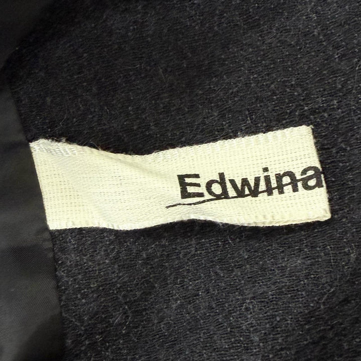 極美品□Edwina Horl エドウィナホール ウール モヘア ダブルブレスト スーツ 上下セットアップ ネイビー M 日本製 正規品 メンズ