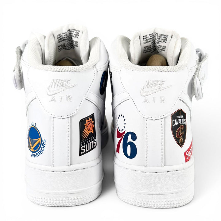 未使用品▲Supreme NIKE シュプリーム ナイキ AQ8017-100 AIR FORCE 1 MID 07 SUPREME NBA ハイカットスニーカー 28.5cm メンズ 箱付き