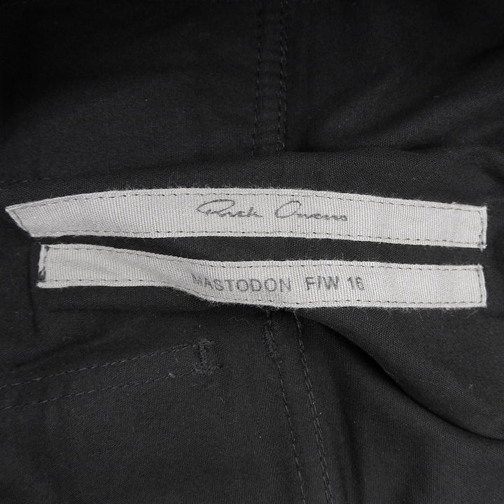 美品▲Rick Owens リックオウエンス RU16F6393 ANTHEM CARGO CROPPED アンセムカーゴクロップド MASTODON F/W16 パンツ 48 正規品 メンズ