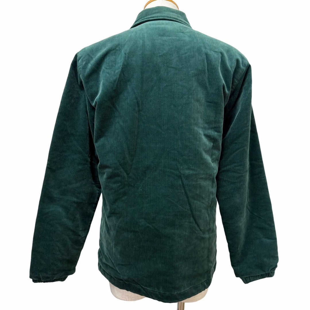 美品□COMME des GARCONS コムデギャルソン W27174 細畝 中綿入り コーデュロイジャケット グリーン L フランス製 正規品 メンズ