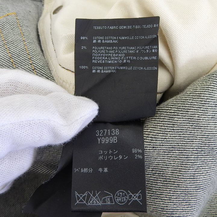 極美品▲SAINT LAURENT PARIS サンローランパリ 2013年製 エディ期 327138 コットン デニムパンツ インディゴ 33 日本製 正規品 メンズ