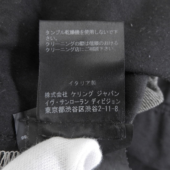 美品▲SAINT LAURENT PARIS サンローランパリ 2013年製 344112 エディ期 USED加工 ボタンフライ デニムパンツ ブラック 31 正規品 メンズ