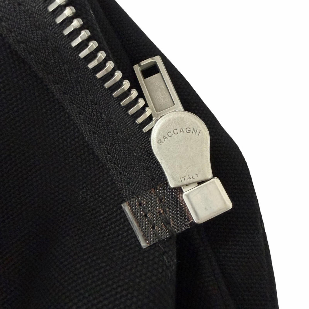 極美品□RAF SIMONS ラフシモンズ Replicants Hooded Jacket バックプリント レプリカンツ フーデッドコート ブラック 50 イタリア製