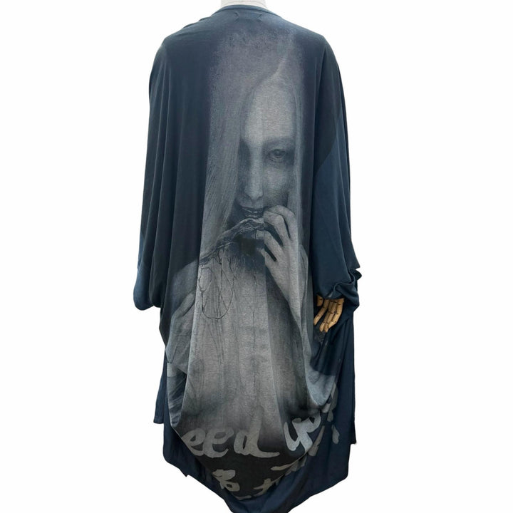 美品□Yohji Yamamoto POUR HOMME ヨウジヤマモトプールオム HW-T69-279 内田すずめ 拒食と自爆 ロングカーディガン 3 日本製 正規品