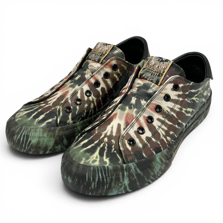 極美品▲Valentino Garavani ヴァレンティノガラヴァーニ TL940Y2 ダイダイ柄 スリッポン マルチ 39 イタリア製 メンズ 箱・保存袋付き