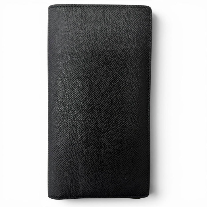 美品□Maison Margiela メゾンマルジェラ 4ステッチ 二つ折り レザー ロングウォレット 長財布 ブラック イタリア製 メンズ オススメ◎