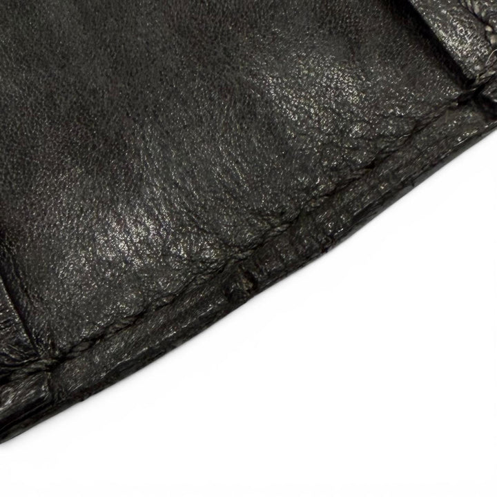 良品▼Berluti ベルルッティ レザー オルガ期 カリグラフィ ロングウォレット 二つ折り 長財布 札入れ ブラック メンズ