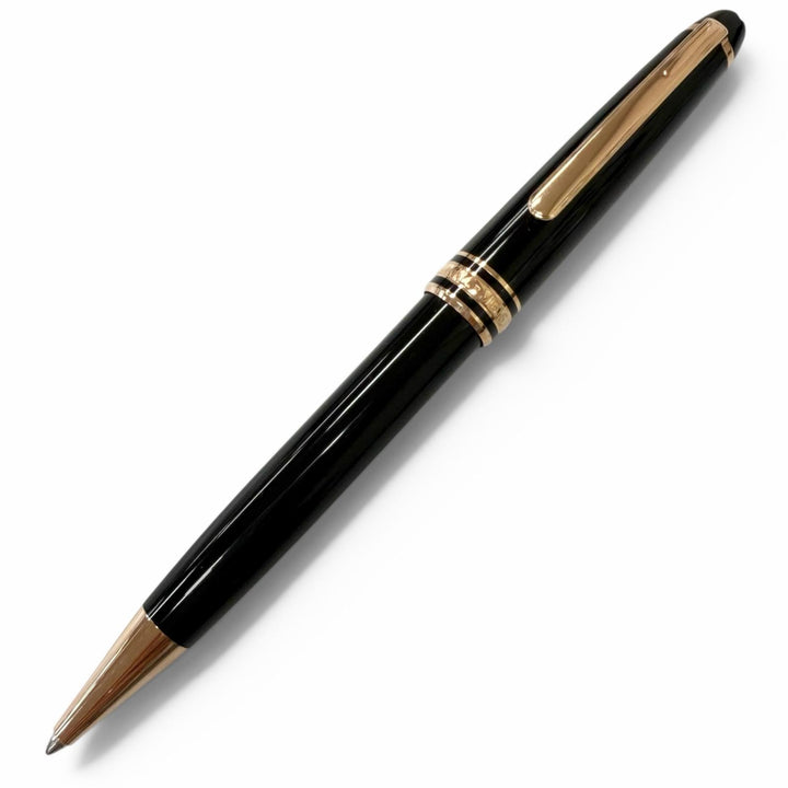 極美品□MONTBLANC モンブラン M23888 マイスターシュテュック クラシック ツイスト式 ボールペン ブラック レッドゴールド ドイツ製