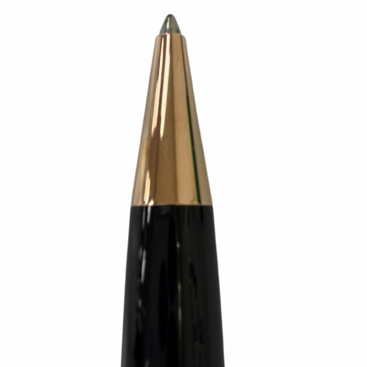 極美品□MONTBLANC モンブラン M23888 マイスターシュテュック クラシック ツイスト式 ボールペン ブラック レッドゴールド ドイツ製