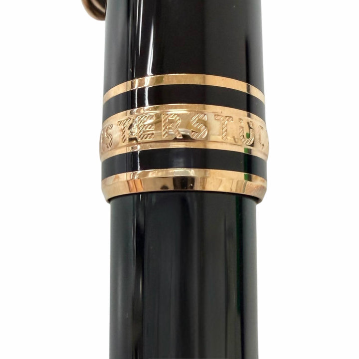 極美品□MONTBLANC モンブラン M23888 マイスターシュテュック クラシック ツイスト式 ボールペン ブラック レッドゴールド ドイツ製