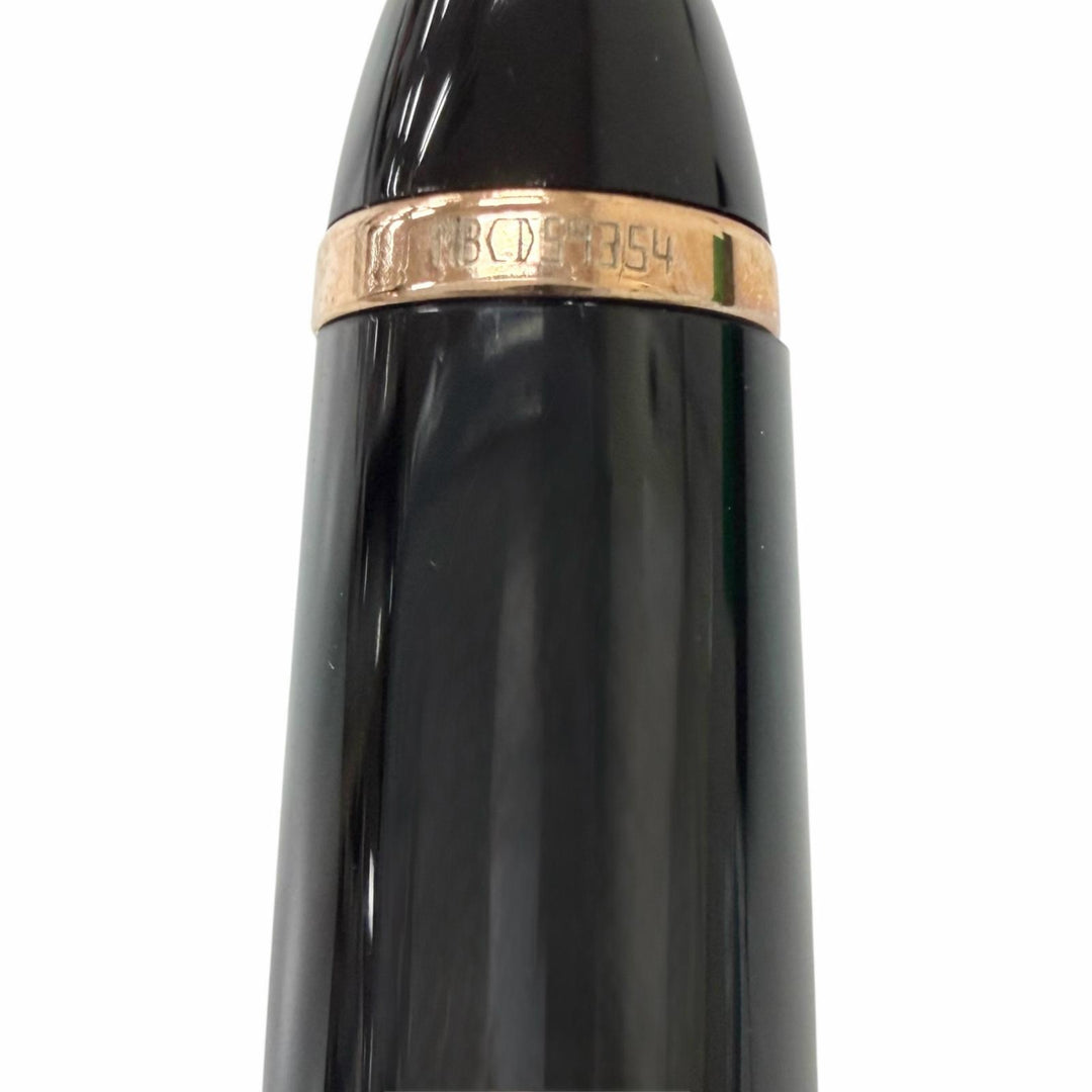 極美品□MONTBLANC モンブラン M23888 マイスターシュテュック クラシック ツイスト式 ボールペン ブラック レッドゴールド ドイツ製