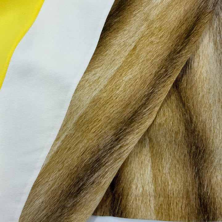 未使用品☆BURBERRY バーバリー 8046737 シルク100％ グラフィック ドレス ワンピース ブラウン系 36 イタリア製 正規品 レディース