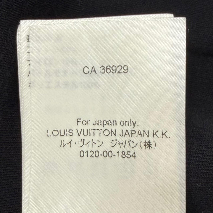美品▼LOUIS VUITTON ルイヴィトン 25SS ロゴ刺繍 エンブロイダードジップジャージーフーディ パーカー ブラック M 伊製 正規品 メンズ