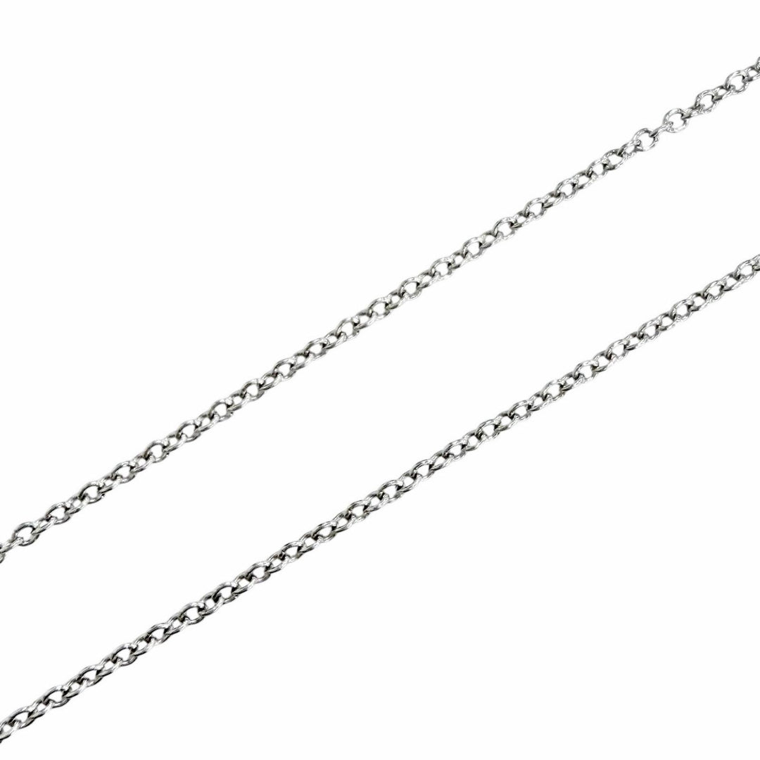 美品△TIFFANY&amp;Co. ティファニー バイザヤード PT950 1Pダイヤモンド ネックレス 約0.18ct 直径約4.90mm プラチナ 重量2.3g レディース