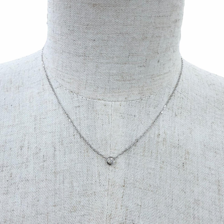 美品☆Cartier カルティエ DDX971 ダムール SM ダイヤ ネックレス 750（WG） ダイヤモンド ホワイトゴールド 重量2.82g レディース