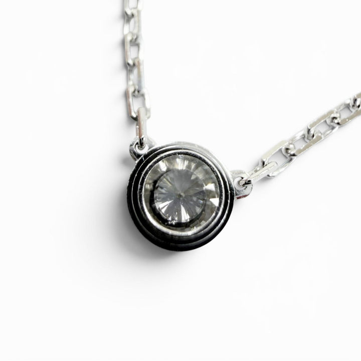 美品☆Cartier カルティエ DDX971 ダムール SM ダイヤ ネックレス 750（WG） ダイヤモンド ホワイトゴールド 重量2.82g レディース