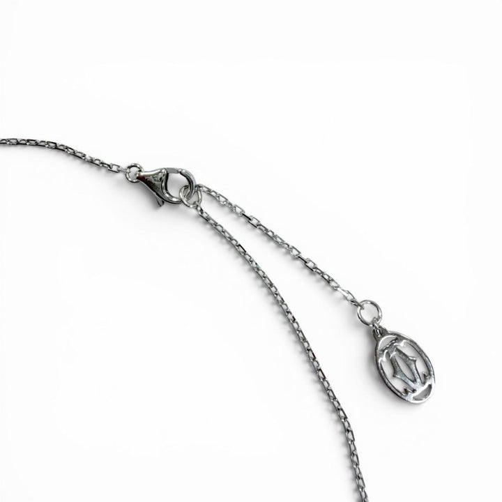 美品☆Cartier カルティエ DDX971 ダムール SM ダイヤ ネックレス 750（WG） ダイヤモンド ホワイトゴールド 重量2.82g レディース