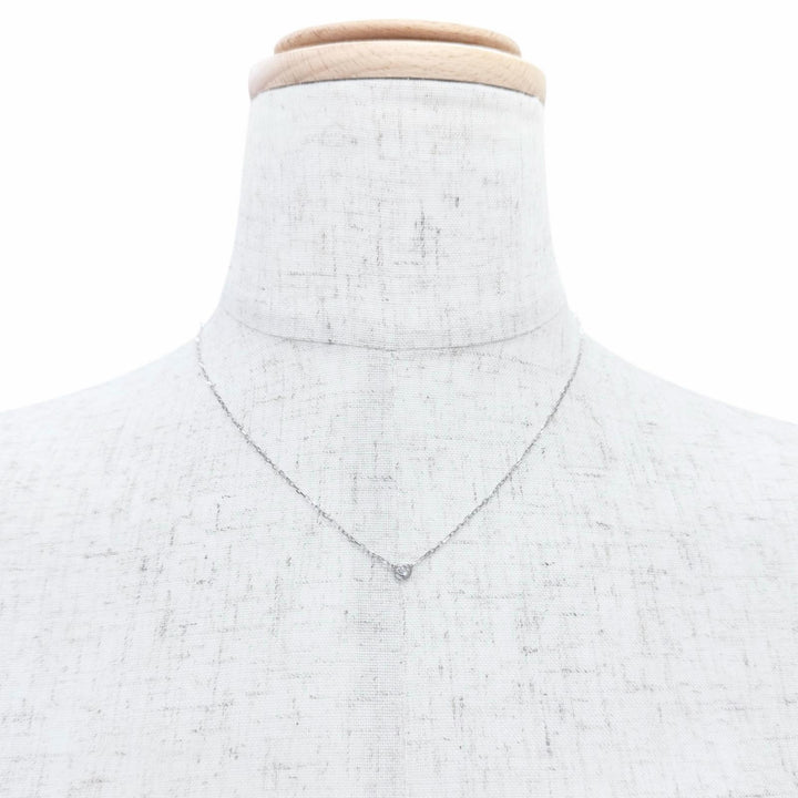 美品△Cartier カルティエ SIS607 ダムール SM ダイヤ ネックレス アクセサリー 750 WG ホワイトゴールド 全長41cm 重量2.91g レディース