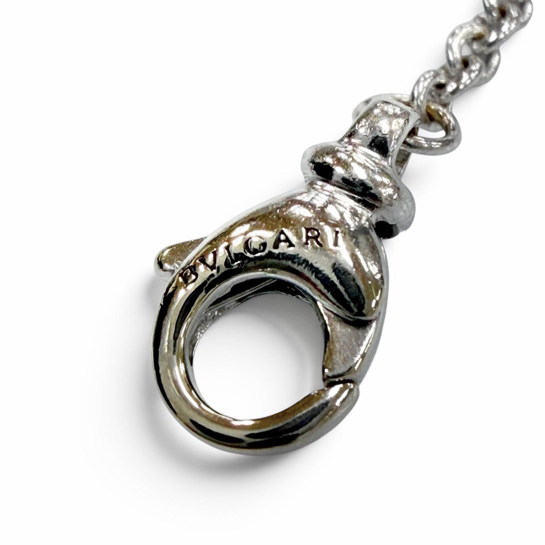 良品▼BVLGARI ブルガリ ビーゼロワン AU750(WG) チェーン ブレスレット シルバー イタリア製 重量6.85g レディース メンズ アクセサリー