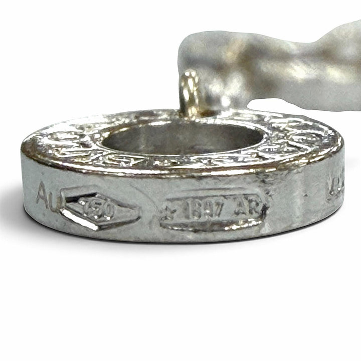 良品▼BVLGARI ブルガリ ビーゼロワン AU750(WG) チェーン ブレスレット シルバー イタリア製 重量6.85g レディース メンズ アクセサリー