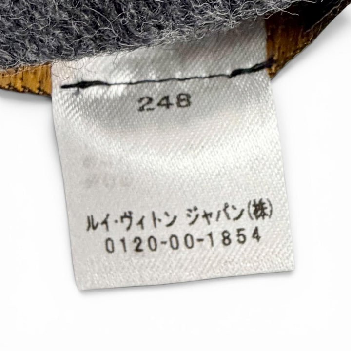 極美品△LOUIS VUITTON ルイヴィトン 2021年製 M71607 エシャルプ モノグラム グラディエント カシミヤ ウール マフラー ブラック 正規品