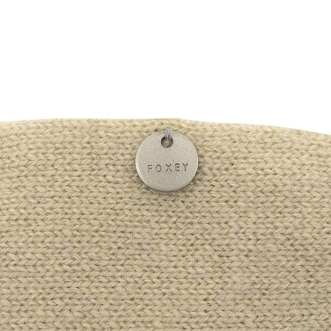 美品▲FOXEY フォクシー 18491 カシミヤ100% セーブル SABLE フリンジ マフラー 本毛皮ショール ベージュ F 日本製 正規品 レディース
