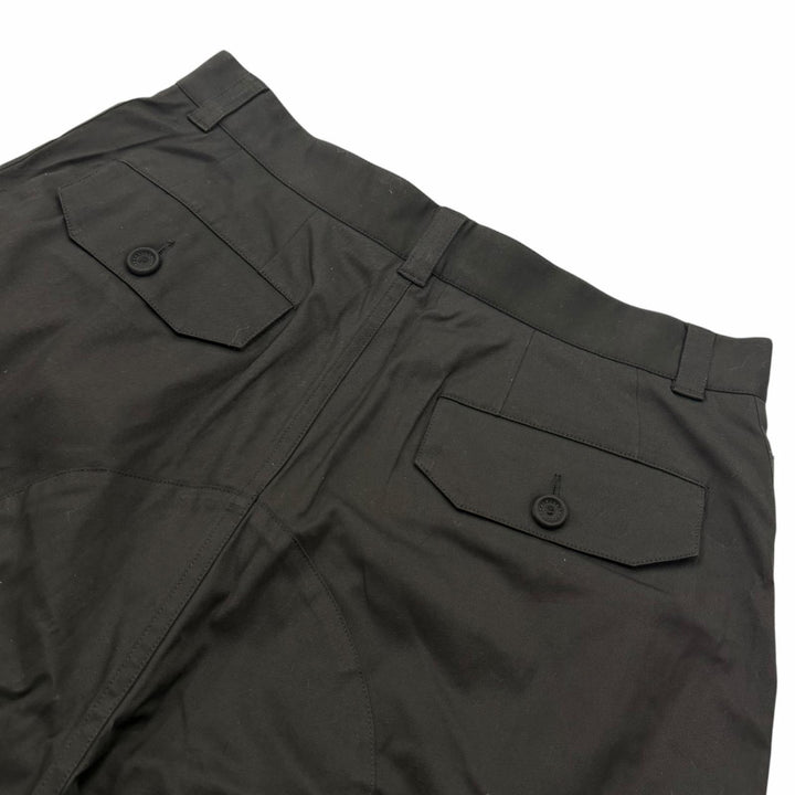未使用品□DIOR ディオール オム 183C135A3866 コットン カーゴ ショートパンツ ハーフパンツ ブラック 46 イタリア製 正規品 メンズ
