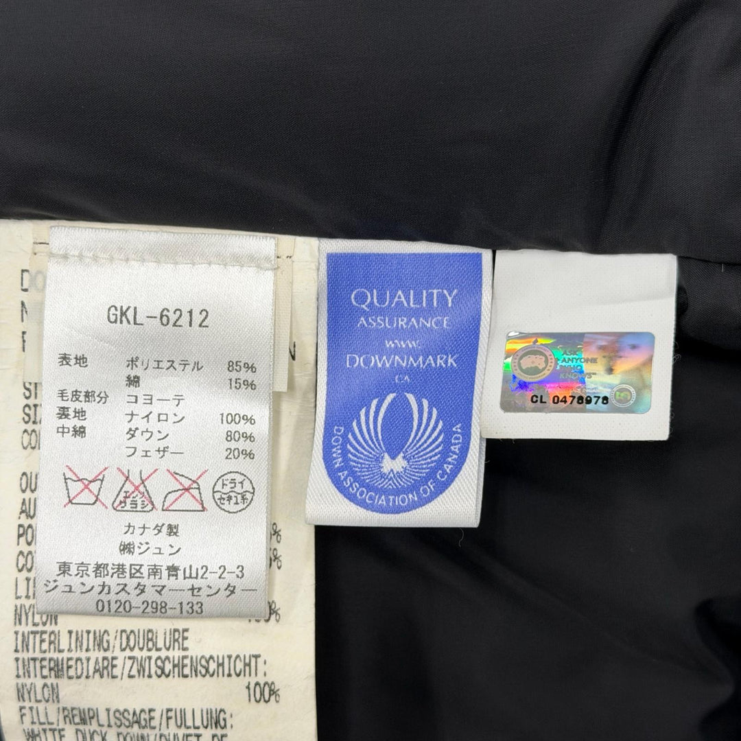 美品▼CANADA GOOSE カナダグース 3438JM Jasper Parka ジャスパー パーカ ダウンジャケット ブラック S カナダ製 国内正規品 メンズ