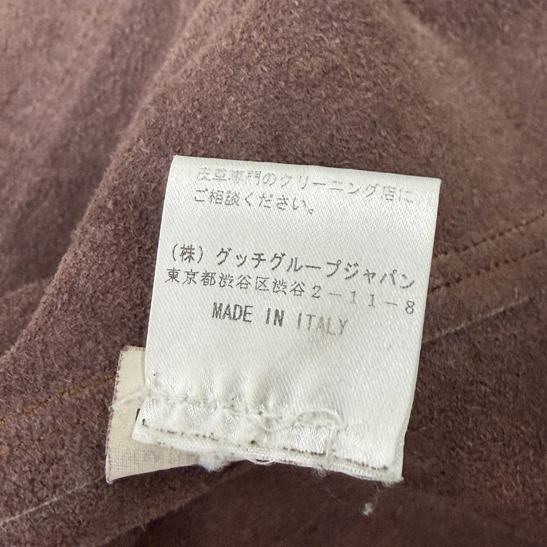美品▼YVES SAINT LAURENT イヴ サンローラン 093929 希少 トムフォード期 ヴィンテージ加工 レザーサファリジャケット 46 正規品 メンズ