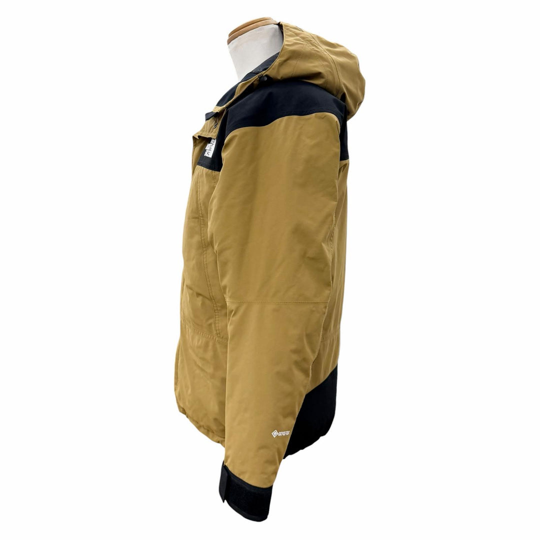極美品▼THE NORTH FACE ザ・ノースフェイス ND91930 Mountain Down Jacket GORE-TEX ロゴ刺繍 フーデッド ダウンジャケット L 正規品