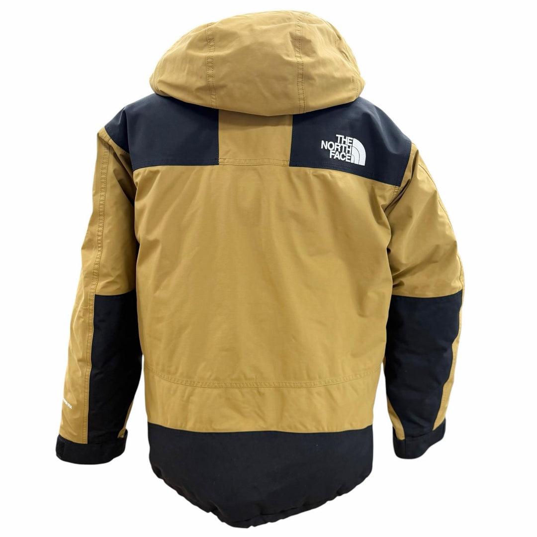 極美品▼THE NORTH FACE ザ・ノースフェイス ND91930 Mountain Down Jacket GORE-TEX ロゴ刺繍 フーデッド ダウンジャケット L 正規品