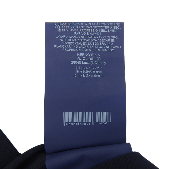 美品▲Herno ヘルノ CA0135D First Act 比翼仕立て ナイロンコート ステンカラーコート ネイビー 40 正規品 レディース