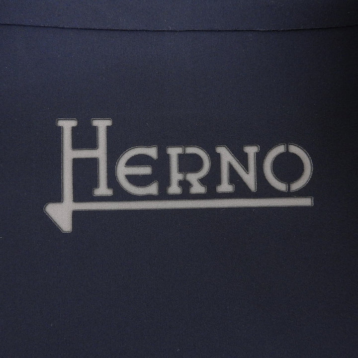 美品▲Herno ヘルノ CA0135D First Act 比翼仕立て ナイロンコート ステンカラーコート ネイビー 40 正規品 レディース