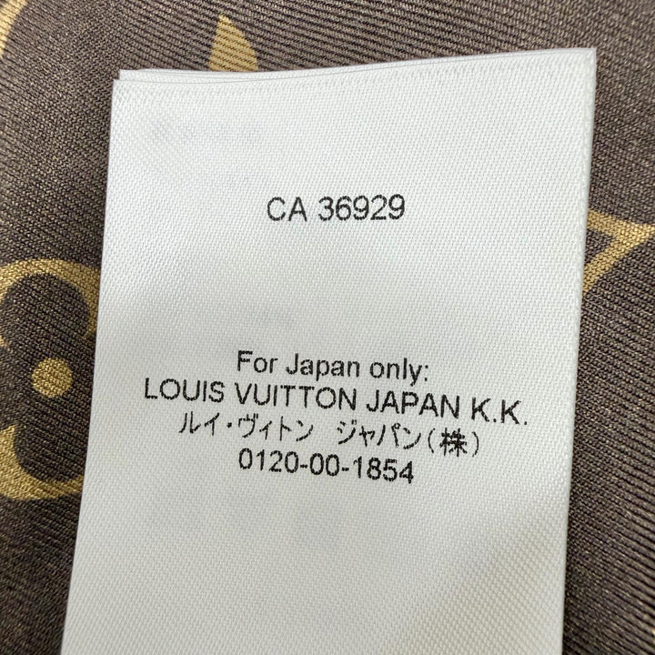 未使用品◇LOUIS VUITTON ルイヴィトン 23AW ウール レザー切替 裏地モノグラム ツイードスカート ブラック ホワイト 36 伊製 正規品