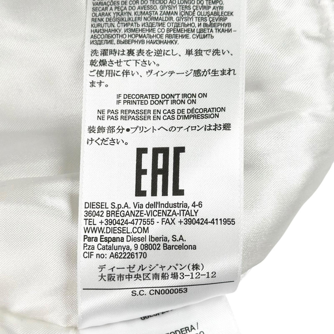 極美品▲DIESEL ディーゼル グラフィックプリント ダメージ加工 パッチワーク ボンバージャケット MA-1 マルチカラー 正規品 メンズ
