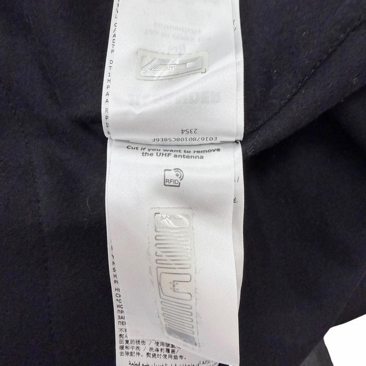 美品□JIL SANDER+ ジルサンダープラス 24AW J47DL0150 ウール ハーフジップジャケット ブルゾン ブラック 48 イタリア製 正規品 メンズ