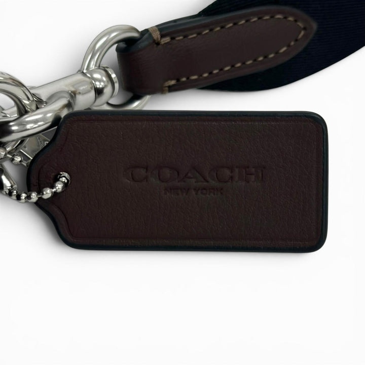極美品▲COACH コーチ CR179 JADEN ジェイデン ロゴ刻印 レザー クロスボディバッグ ショルダーバッグ ブラウン メンズ