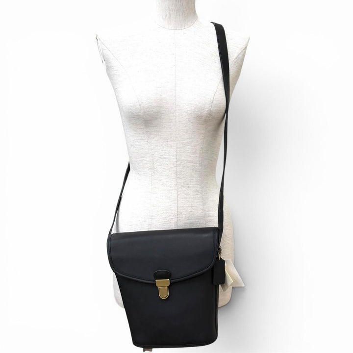 未使用品★COACH コーチ ヴィンテージ JACKSON BUCKET オールド コーチ グローブレザー バケツ型 ショルダーバッグ ブラック USA製