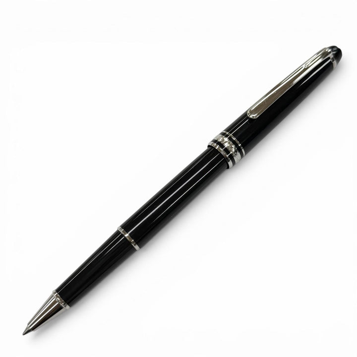 美品▼MONTBLANC モンブラン マイスターシュテュック クラシック プラチナライン ホワイトスター キャップ式 ボールペン 筆記確認済み